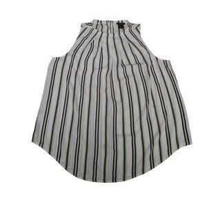 Ann Taylor Factory Sleeveless Striped Blouse Size Small
